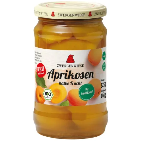 Morele w lekkim syropie BIO 325 g – Zwergenwiese