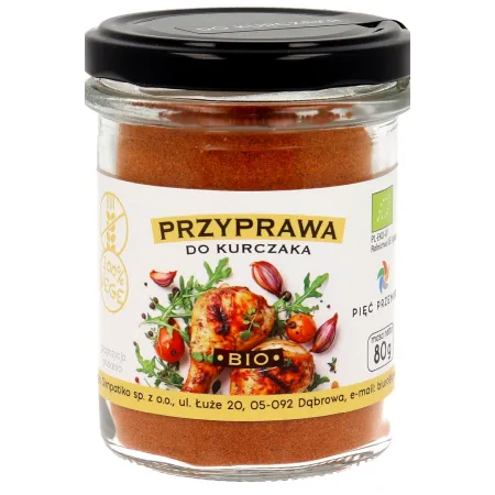 Przyprawa do kurczaka BIO 80 g – Pięć Przemian bezglutenowa