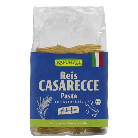 Makaron ryżowy razowy Casarecce BIO 250 g – Rapunzel bezglutenowy