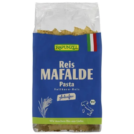 Makaron ryżowy razowy Mafalde BIO 250 g – Rapunzel GF