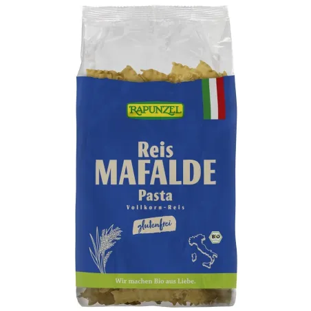 Makaron ryżowy razowy Mafalde BIO 250 g – Rapunzel GF