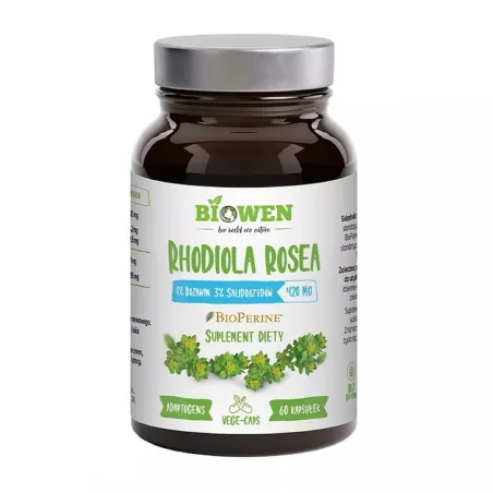 Rhodiola Rosea 420 mg – Biowen adaptogen bez glutenu