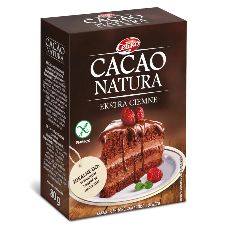 Kakao ekstra ciemne 80 g – Celiko Natura GF