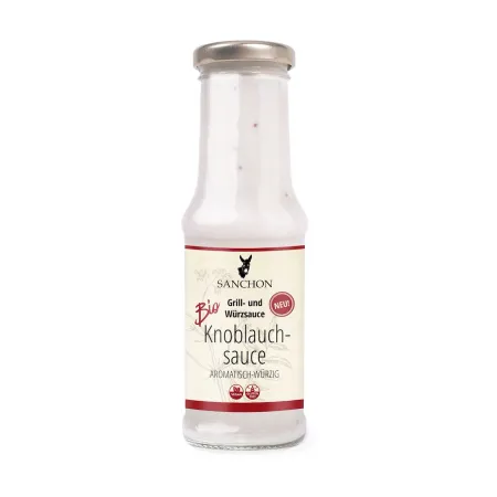 Sos czosnkowy BIO 210 ml – Sanchon bez glutenu