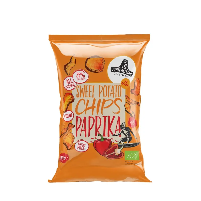 Chipsy batatowe BIO 90 g – John Altman papryka wędzona
