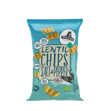 Chipsy soczewicowe sól & pieprz BIO 75 g – John Altman