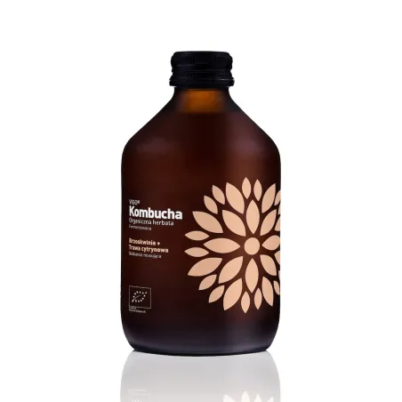 Kombucha brzoskwinia & trawa cytrynowa 330 ml – Vigo BIO