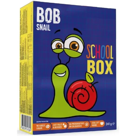 School Box 231 g – Bob Snail bez cukru, bez glutenu, idealny do szkoły