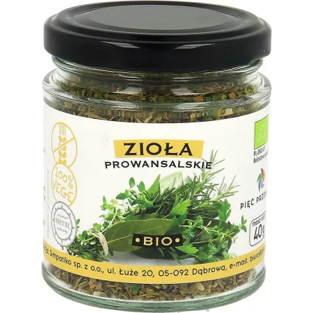 Zioła prowansalskie BIO 40 g – Piec Przemian, bez glutenu