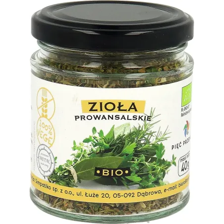 Zioła prowansalskie BIO 40 g – Piec Przemian, bez glutenu