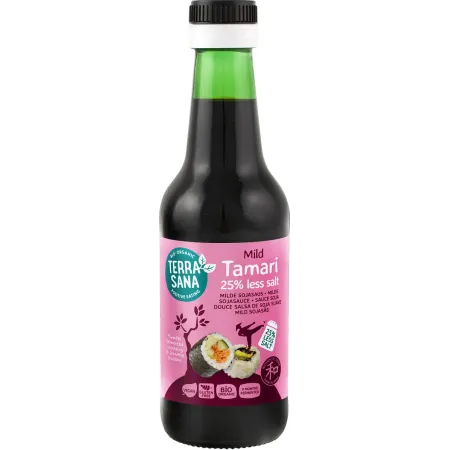Tamari BIO 25 % mniej soli 250 ml – Terrasana bez glutenu