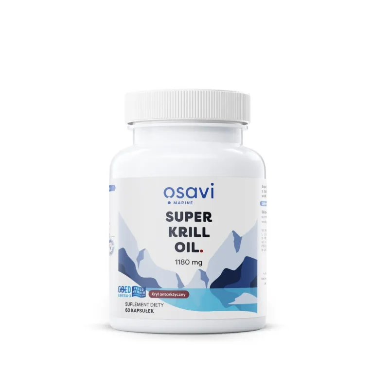 Osavi Super Krill Oil 1180 mg – 60 kapsułek, omega‑3 z kryla