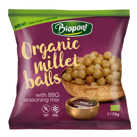 Chrupki jaglane barbecue BIO 75 g – Biopont | Bezglutenowe