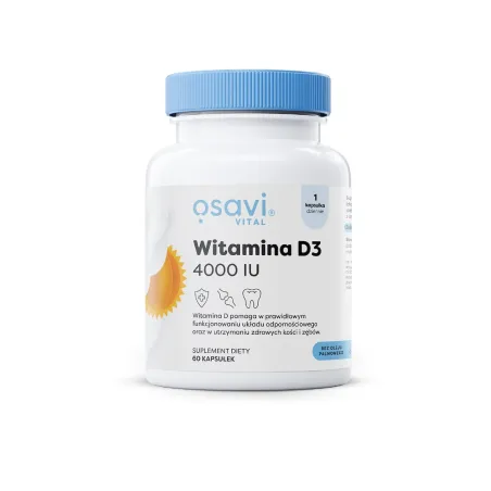 Witamina D3 100 µg 60 kapsułek – Osavi | Bezglutenowa