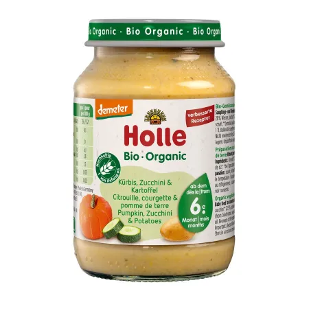 Dynia z cukinią i ziemniakami BIO 190 g – Holle | Bezglutenowe