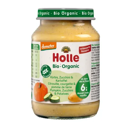 Dynia z cukinią i ziemniakami BIO 190 g – Holle | Bezglutenowe