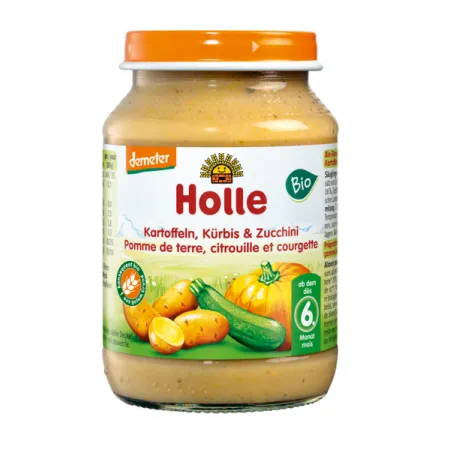 Dynia z cukinią i ziemniakami BIO 190 g – Holle | Bezglutenowe