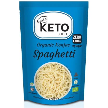 MAKARON (KONJAC) SPAGHETTI BEZGLUTENOWY BIO 270 g (200 g) - KETO CHEF (BETTER THAN FOODS)