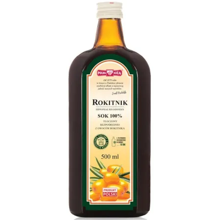 Sok z rokitnika NFC 500 ml – Polska Róża | Naturalny, bezglutenowy