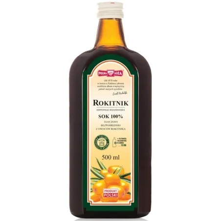 Sok z rokitnika NFC 500 ml – Polska Róża | Naturalny, bezglutenowy