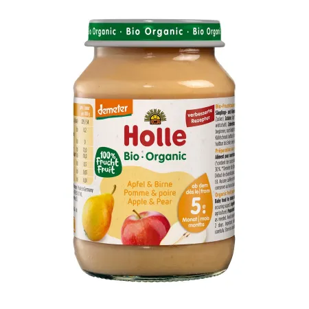 Jabłko & Gruszka BIO bez cukru 190 g – Holle