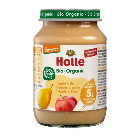 Jabłko & Gruszka BIO bez cukru 190 g – Holle