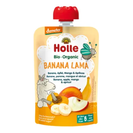 Mus bananowa LAMA BIO 100 g – Holle, bez cukru