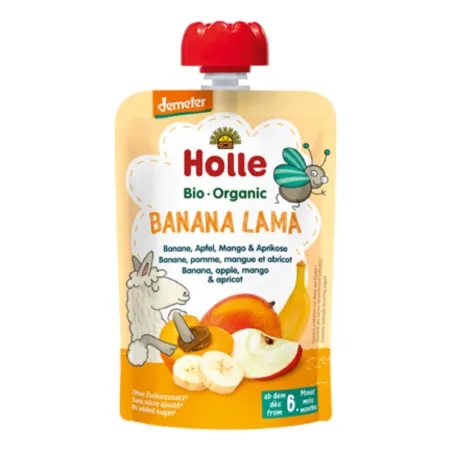 Mus bananowa LAMA BIO 100 g – Holle, bez cukru