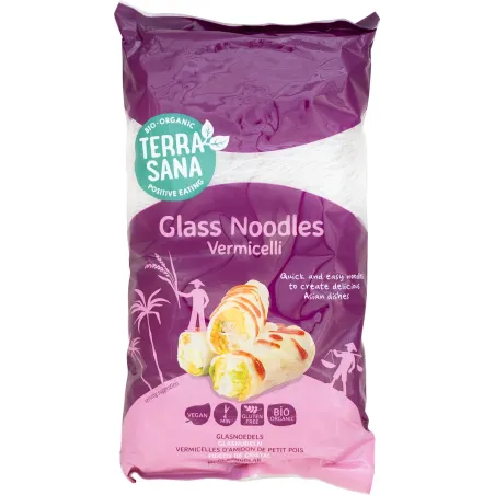 Makaron z grochu szklany BIO 200 g – Terrasana bez glutenu