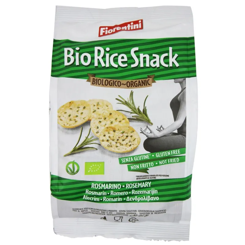 Krążki Ryżowe z Rozmarynem BIO 40 g - Bezglutenowe i Ekologiczne