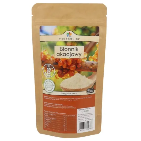Błonnik akacjowy BIO 250 g – Piec Przemian bez glutenu