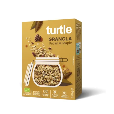 Granola orzechy pekan & syrop klonowy BIO 350 g – Turtle