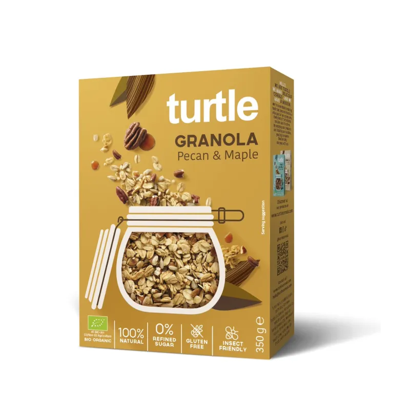 Granola orzechy pekan & syrop klonowy BIO 350 g – Turtle