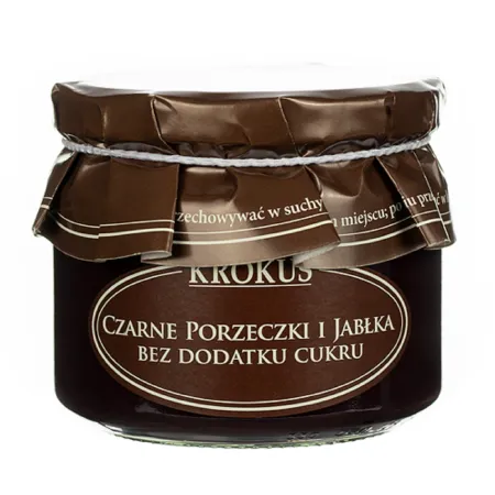 Powidła czarne porzeczki i jabłka 310 g – bezglutenowe Krokus