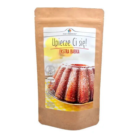 Mieszanka do wypieku babki bez dodatku cukrów, bezglutenowa 500 g – Pięć Przemian