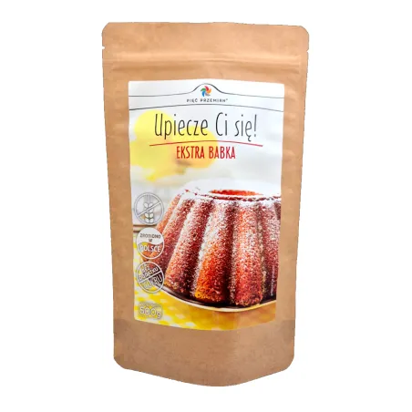 Mieszanka do wypieku babki bez dodatku cukrów, bezglutenowa 500 g – Pięć Przemian