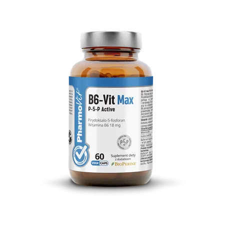 Witamina B6-Vit Max P-5-P Active 18 mg (60 kapsułek) – Pharmovit
