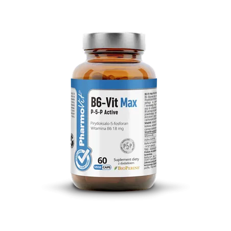 Witamina B6-Vit Max P-5-P Active 18 mg (60 kapsułek) – Pharmovit