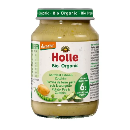 Holle Obiadek Ziemniak-Groszek-Cukinia BIO 190 g