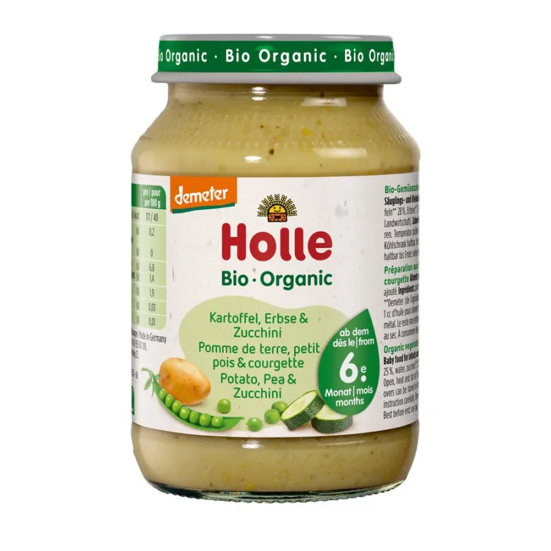 Holle Obiadek Ziemniak-Groszek-Cukinia BIO 190 g