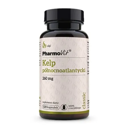 Kelp północnoatlantycki 260 mg – 120 kapsułek Pharmovit