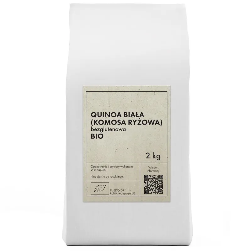 Quinoa biała (komosa ryżowa) bezglutenowa BIO 2 kg – Bio Planet  📝 Meta opis