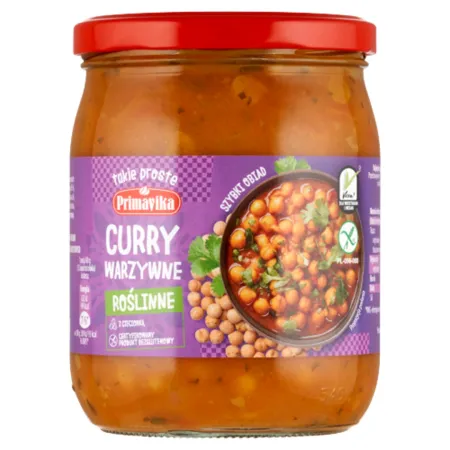 Curry warzywne roślinne 470 g – Primavika – Gotowe danie bezglutenowe