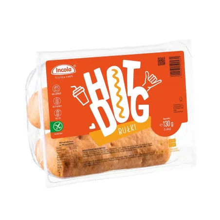 Bułki do hot-dogów bezglutenowe (2 szt.) 130 g – Incola