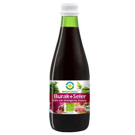 Sok z Buraków i Selerów Kiszonych BIO 300 ml - Bezglutenowy
