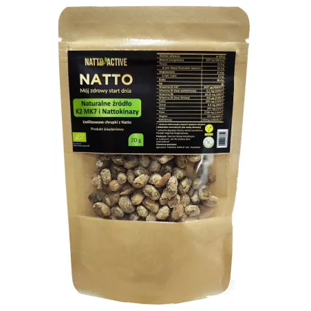 Chrupki z natto liofilizowane bezglutenowe BIO 20 g – Natto
