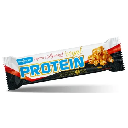 Baton proteinowy słony karmel & popcorn 60 g MaxSport