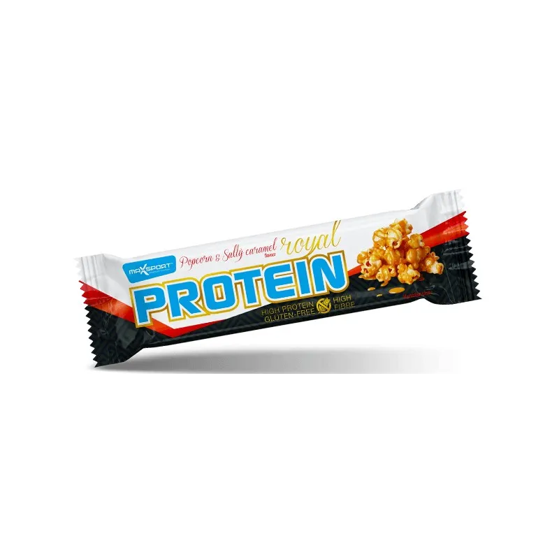 Baton proteinowy słony karmel & popcorn 60 g MaxSport