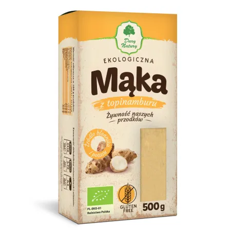 Mąka z Topinamburu Bezglutenowa BIO 500 g - Dary Natury