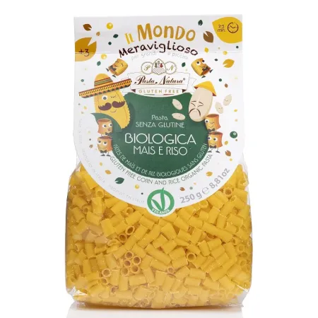Makaron kukurydziano-ryżowy mini rurka BIO 250 g – Pasta Natura